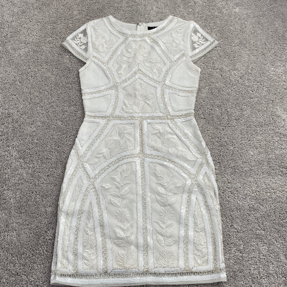 Lulu’s White Sequin Mini Dress - Picture 2 of 11